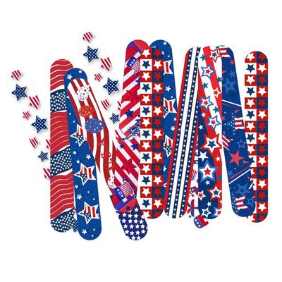 Dminya 50 Pcs Slap Bracelets for Kids 4th of July Slap Bracelets Bulk Snap Bracelet Party Supplies Favors Classroom Prizes Exchanging Gifts