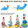Apluses 42PCS Magnetic Blocks, Gifts for 3 4 5 6 Year Old, Magnet Building Blocks for Toddlers, Girls & Boys, Sensory - Montessori - Autism - Magnetic Toys for Kids Ages 3-5 4-8 view 3
