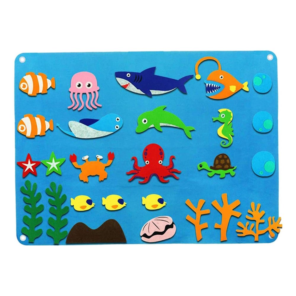 Milageto Montessori DIY Board Toys Playboards Imaginative Play Set for Early Learning Preschool Classroom Pre Kindergarten Toys, C