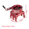 DKKY 42mm RC Cooling Fan Motor Heatsink 21000 RPM for Axial SCX10 Traxxas TRX4 Slash/Rustler/Stampede/Bandit Arrma Kraton Mojave Senton 1/8 1/10 RC Crawler Car 4274 4268 Motor, Red view 2