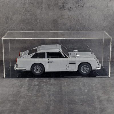 Clear Acrylic Display Case,Self-Assembly Large Display Box with Acrylic Base,Countertop Cube Stand Riser Dustproof Protection Showcase for Action Figures Toys Collectibles(15.8x8x8 inch;40x20x20 cm)