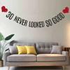 30 Never Looked So Good Banner, Pre-Strung, No Assembly Required, Black Paper Glitter Party Decorations for 30th Birthday Party Supplies, Letters Black,ABCpartyland view 4