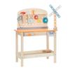 Amazon Basics Wooden Play Toy Tool Set and Workbench for Toddlers, Preschoolers, Children Age 3+ Years, 15.6"D x 22.8"W x 30.7"H, Multicolor view 1