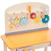 Amazon Basics Wooden Play Toy Tool Set and Workbench for Toddlers, Preschoolers, Children Age 3+ Years, 15.6"D x 22.8"W x 30.7"H, Multicolor view 3
