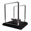 BEWITU Newtons Cradle Balance Pendulum, Swinging Kinetic Balls, Fun Science Physics Accessories for Adults, Calm Down Fidgets Kit, Desk Toys for Stress Relief, Office Desk Decoration (Large Black) view 1