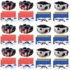 Party Supplies Compatible with Nerf Guns,TiopLior 12 Sets Birthday Favors Included 240 Foam Bullets,Face Mask and Tactical Glasses for Two Teams Favors Guns Toy Gift for Party Favors Over 12 Years Old view 1
