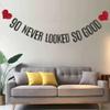 90 Never Looked So Good Banner, Pre-Strung, No Assembly Required, Black Paper Glitter Party Decorations for 90th Birthday Party Supplies, Letters Black,ABCpartyland view 4