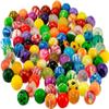 OBTANIM 100 Pieces Colorful Bouncy Balls Bulk Mixed Pattern High Bouncing Balls for Kids Party Favors, Prizes, Birthdays Gift (27 mm) view 1