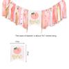 Baby Birthday Decoration 1st Birthday High Chair Banner Peach Theme Party Supplies Photo Props Sweet First Birthday Banner view 2
