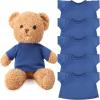 Skylety 6 Pcs Bear Clothes Basic Tee Shirt Classic Stuffed T Shirt Plush Crew Neck for Stuffed Bears Doll with 14 - 18 Inch, Bear Not Included(Blue) view 1