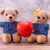 Skylety 6 Pcs Bear Clothes Basic Tee Shirt Classic Stuffed T Shirt Plush Crew Neck for Stuffed Bears Doll with 14 - 18 Inch, Bear Not Included(Blue) view 4