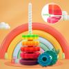 LBAIBB (1 PCS Spinning Stacking Toys,Spin Toy ABS Plastic and Color Rainbow Design,Focus on Children Educational and Interactive Learning's Stack Toys, Suitable for Gifts for Boys and Girls view 3