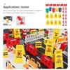 TOYANDONA 31Pcs Road Signs for Kids, Miniature Plastic Traffic Cones Mini Barrel Roadblocks Toys Set Educational Playset Pieces for Boys& Girls view 4