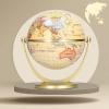 Pilipane Vintage World Globe with Wooden Stand, 10cm Desktop Globe, Gold, World Map, Geographic Globe, Painted Plastic, Home & Office Decor view 2