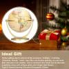 Pilipane Vintage World Globe with Wooden Stand, 10cm Desktop Globe, Gold, World Map, Geographic Globe, Painted Plastic, Home & Office Decor view 4