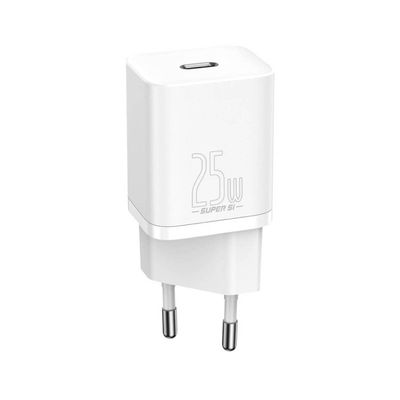 Baseus Travel Charger Super Si 1C Quick Charger 25W EU White (CCSP020102)