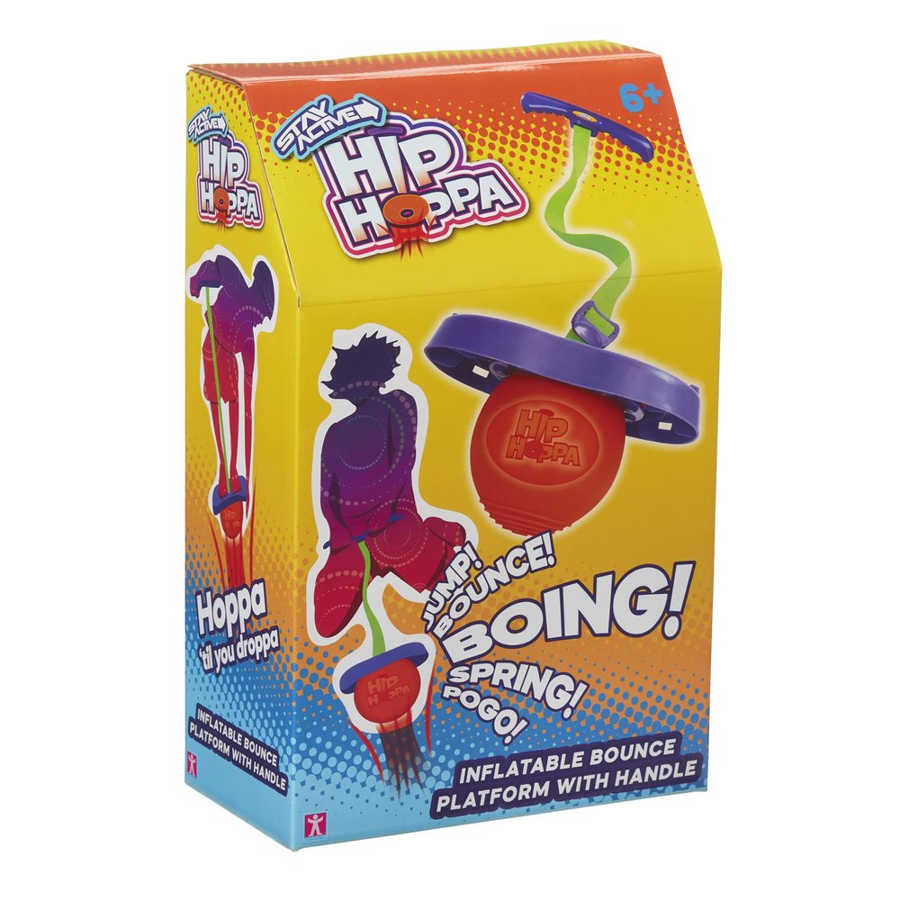 Character Options, uk_toys, CHTK4 07640 Stay Active Hip HOPPA-Jumping Fitness Coordination Toy with Flexible Strap pogo Stick for Indoor/Outdoor Play