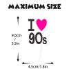 24pcs 90s Cupcake Topper 1990s Retro Theme Decor 90's Decade Throwback Party Decorations Supplies view 3