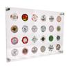 Oakmont Displays Casino Chip Display Holder for 24 Chips or Coins | Wall Mounted Display Case for Poker Chips - Clear Acrylic Display Frame for Collectors Gamblers, for Gambling or Poker Friends view 1