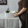 Woven Cotton Rope Storage Basket with Handles for Organizing Shelves Closet Small Cat Dog Pet Toy Baskets Box Bin Decorative Rectangle Baby Nursery basket Gift basket Empty(light grey) view 2