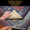Casino Dealer Mats Premium Quality Craps Mat - New Black - Lightweight Portable - Fits on Most Dining Room Tables - The Ultimate Home Style Party Game, BLACK (NEW) view 3