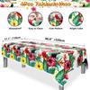 4 Pack Hawaiian Luan Tablecloths - 86.6x51.2 Disposable Plastic Tropical Palm Leaf Tablecloths, for Hawaiian Luan Party Decorations, Jungle Safari Theme Party, Summer Beach Kids Birthday Supplies view 2