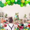 4 Pack Hawaiian Luan Tablecloths - 86.6x51.2 Disposable Plastic Tropical Palm Leaf Tablecloths, for Hawaiian Luan Party Decorations, Jungle Safari Theme Party, Summer Beach Kids Birthday Supplies view 4