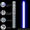 Adawlert Smooth Swing Dueling Lightsaber - Motion Control Infinite RGB 16 Colors Change Light Saber, 16 Sounds Fonts Metal Hilt Black Series Light Sabers for Adults Teens Gift, Grey view 3