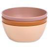 Tiny Twinkle Tableware 3 Pack Dish Set- BPA-Free Cups, Plates and Bowls Sets For Kids and Toddlers - Polypropylene Plastic Dinnerware Set (Sand, Cinnamon, Taupe) Round Bowl view 1
