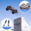 HYPER GO H16DR 1:16 Scale Ready to Run Fast Remote Control Car, High Speed Jump RC Monster Truck, Off Road RC Cars, 4WD All Terrain RTR RC Truck with 2 LiPo Batteries for Boys and Adults view 3