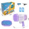Bubble Gun, Bazooka Bubble Machine Gun, Bubble Blaster Gun with Bubble Solution, 69 Holes Bubble Bazooka Gun Outdoor Summer Toy Party Favors for Kids Purple Christmas Bubble Maker Blowers view 3