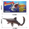 Yeonha Toys 8 Pack Shark Toys with Educational Booklet, Soft Plastic Realistic Shark Figure Set for Kid, Ocean Sea Animal Party Favor, Pool Bath Tub Toy for Toddler Child Boy Girl, Birthday Gift view 2