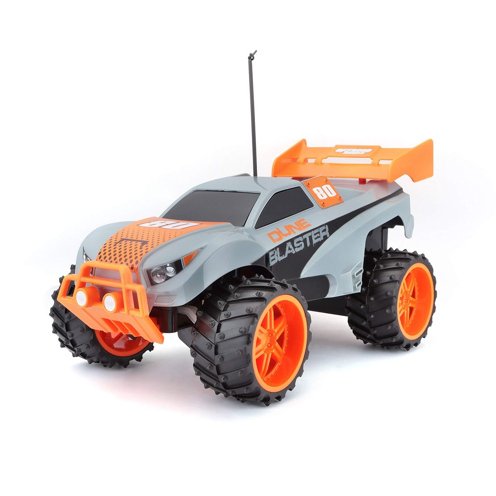 Maisto Tech R/C 1:16 Scale 2.4 GHz Off-Road Dune Blaster, Gray/Orange