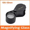 Microscope Accessories Kit 10X 18mm Metal Pocket Super Triplet Lens Magnifier Jewelry Microscope Slides view 2