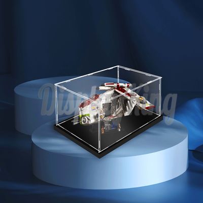 Acrylic Display case Compatible with Star Wars Republic Gunship 75309 (Model Set is not Included) (No Background)