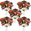 2023 Graduation Table Decorations Set of 24 Grad Centerpiece Sticks Congrats Graduation Party Decoration High School College Table Toppers Graduation Party Supplies for Class of 2023(Orange) view 1