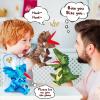 3Pcs Dinosaurs Plush Toys, Dinosaur Hand Puppets Kids Toys,Stuffed Animals Plush Toys Interactive Games for Boys Girls Age 3 4 5 6 7 8 (3 PCS) view 3