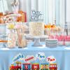 GZBJMYGS Chugga Chugga Two Two Tablecloth Happy Birthday Train Theme Suitable for Children of Any Age Indoor Outdoor Party Supplies Picnic Camping Plastic Table Cover Decoration view 4
