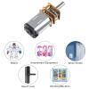 3pcs DC 6V 60RPM N20 High Torque Speed Reduction Motor 3mm Shaft Mini Metal Gearwheel Gear Motor with Metal Gearbox Micro Motor for DIY RC Toys view 4