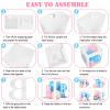Amandir 164PCS Baby Boxes Gender Reveal Balloon Decorations, Pink and Blue Balloon Garland Kit 4pcs Boxes with Letters for Baby Shower Birthday Boy or Girl Gender Reveal Party Supplies view 4