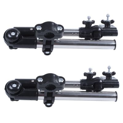 2X 2 Section Wheelchair Stroller Chair Bicycle Umbrella Connector Holder Mount Stand (Maximum Length 45 cm)