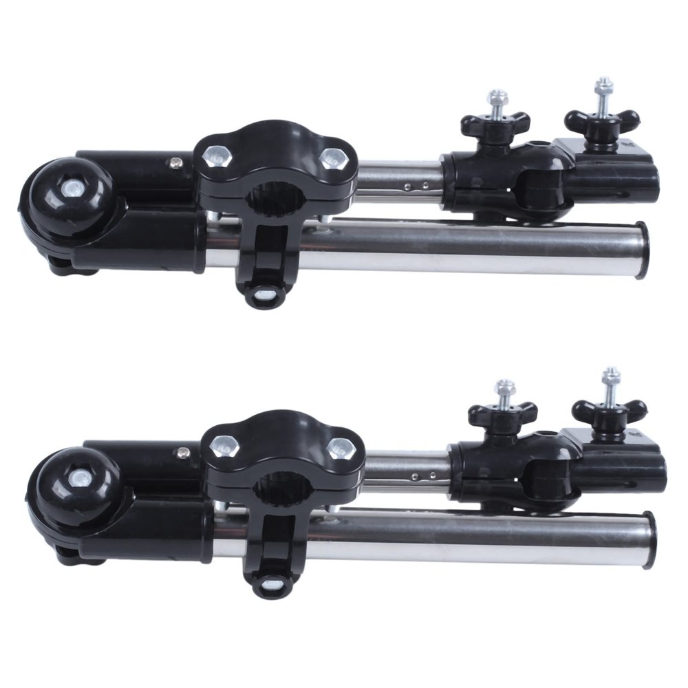 2X 2 Section Wheelchair Stroller Chair Bicycle Umbrella Connector Holder Mount Stand (Maximum Length 45 cm)