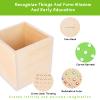 4-in-1 Montessori Wooden Play Kit for 1+ Year Old - Carrot Harvest Games, Infant Coin Box, Fine Motor Skills Toys and Cotton Swab Drop Game Box, Gift for Babies 6-12 Months view 3