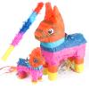 2 Sizes Mexican Donkey Pinatas for Cinco de Mayo Pinata with Stick Mexican Girls Birthday Party Themed Party Fiestas Cute Prop Table Decorations13 x 5 x 16.5 inches6.6 x 2.7 x 7.8 inches view 1