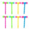NUOBESTY 8Pcs Squeaky Hammer Toy for 1 Year Old Boy, Baby Pounding Toys Plastic Gavel Mallet Whistle Noise Maker for Birthday Party Favors, Carnival Game, Easter Basket Stuffer (Random Color) view 1