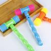 NUOBESTY 8Pcs Squeaky Hammer Toy for 1 Year Old Boy, Baby Pounding Toys Plastic Gavel Mallet Whistle Noise Maker for Birthday Party Favors, Carnival Game, Easter Basket Stuffer (Random Color) view 3