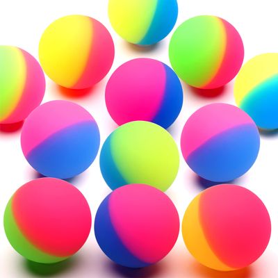 Entervending Bouncy Balls - Huge Rubber Balls for Kids (Pack of 12) - 3 Inches Jumbo ICY Bounce Balls - Large Bouncy Ball - Bouncy Balls Party Favors for Kids