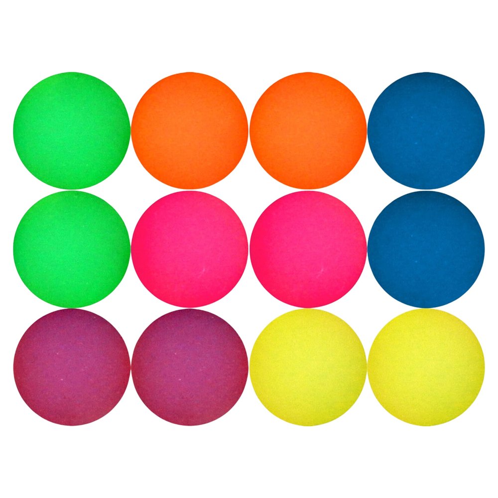 Entervending Bouncy Balls - 12 pcs Jumbo 2.35" Bounce Balls - Frosty Kids' Party Favors
