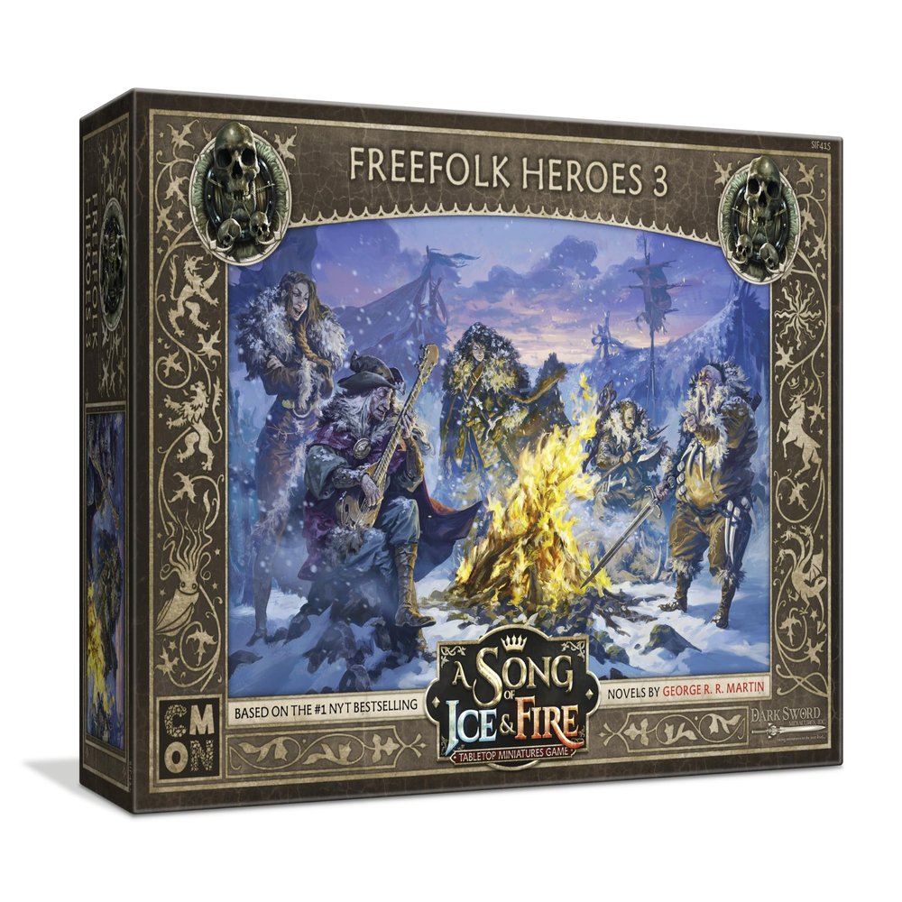 A Song of Ice and Fire Tabletop Miniatures Game Free Folk Heroes III Box Set - Champions of The Wild North, Strategy Game for Adults, Ages 14+, 2+ Players, 45-60 Minute Playtime, Made by CMON