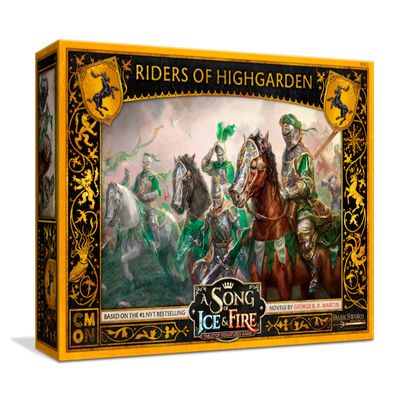 A Song of Ice and Fire Tabletop Miniatures Game Riders of Highgarden Unit Box - Noble Cavalry of House Tyrell, Strategy Game for Adults, Ages 14+, 2+ Players, 45-60 Minute Playtime, Made by CMON